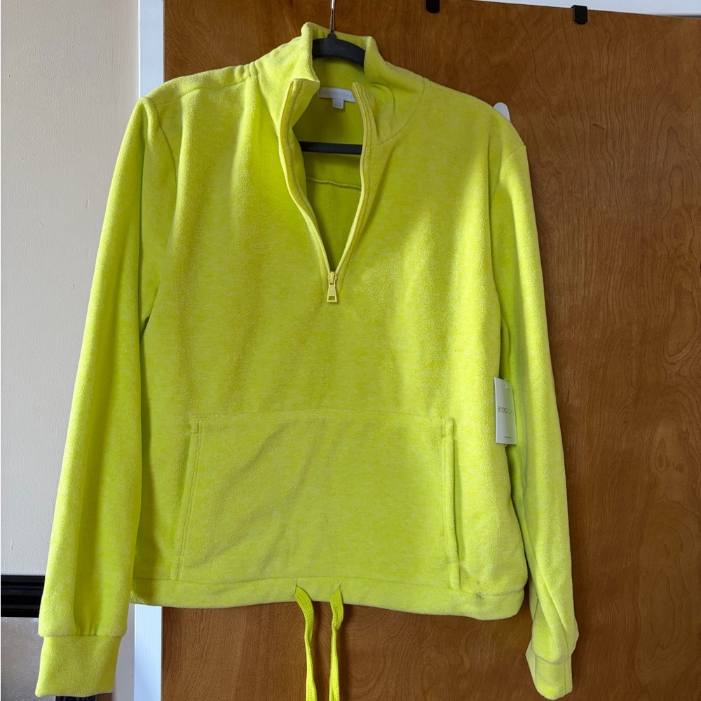 Beyond Yoga Yellow Fleece Pullover